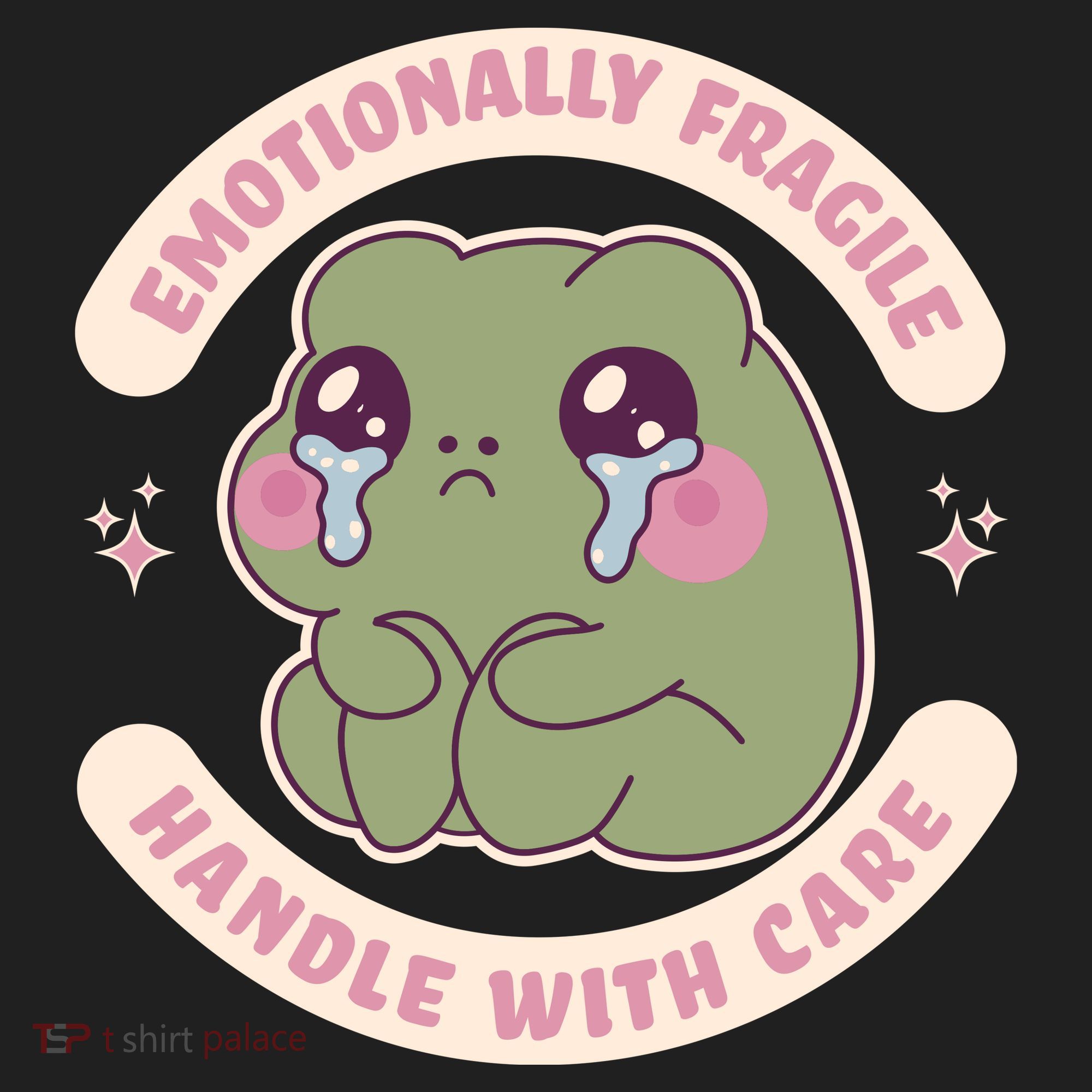 Emotionally Fragile Handle With Care Cute Crying Frog Hat