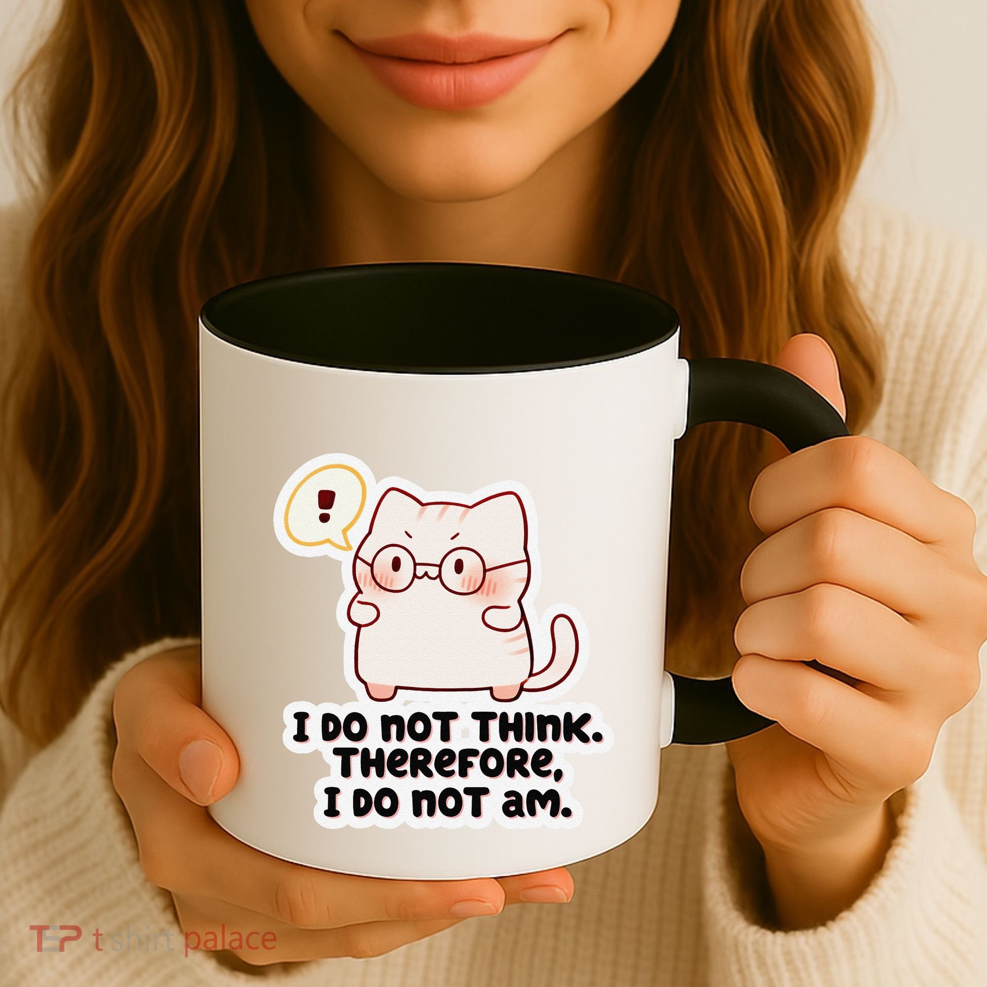 Ellie Furrington I Do Not Think Therefore I Do Not Am. Coffee Mug