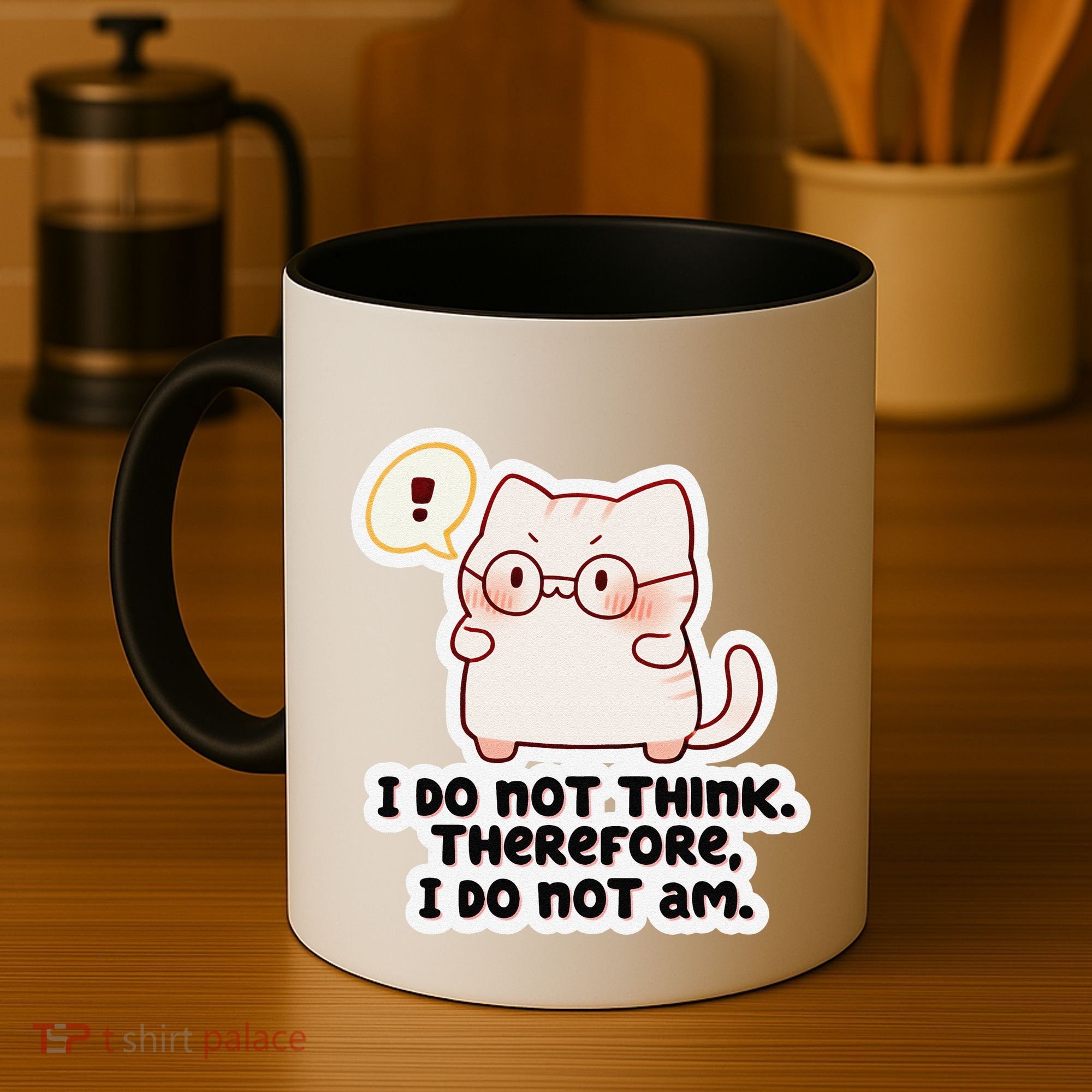 Ellie Furrington I Do Not Think Therefore I Do Not Am. Coffee Mug