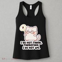 Ellie Furrington I Do Not Think Therefore I Do Not Am. Women's Tank Top thumb 3
