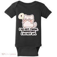 Ellie Furrington I Do Not Think Therefore I Do Not Am. Baby Bodysuit thumb 0