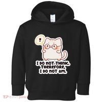 Ellie Furrington I Do Not Think Therefore I Do Not Am. Toddler Hoodie thumb 0