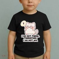 Ellie Furrington I Do Not Think Therefore I Do Not Am. Toddler T-Shirt thumb 2