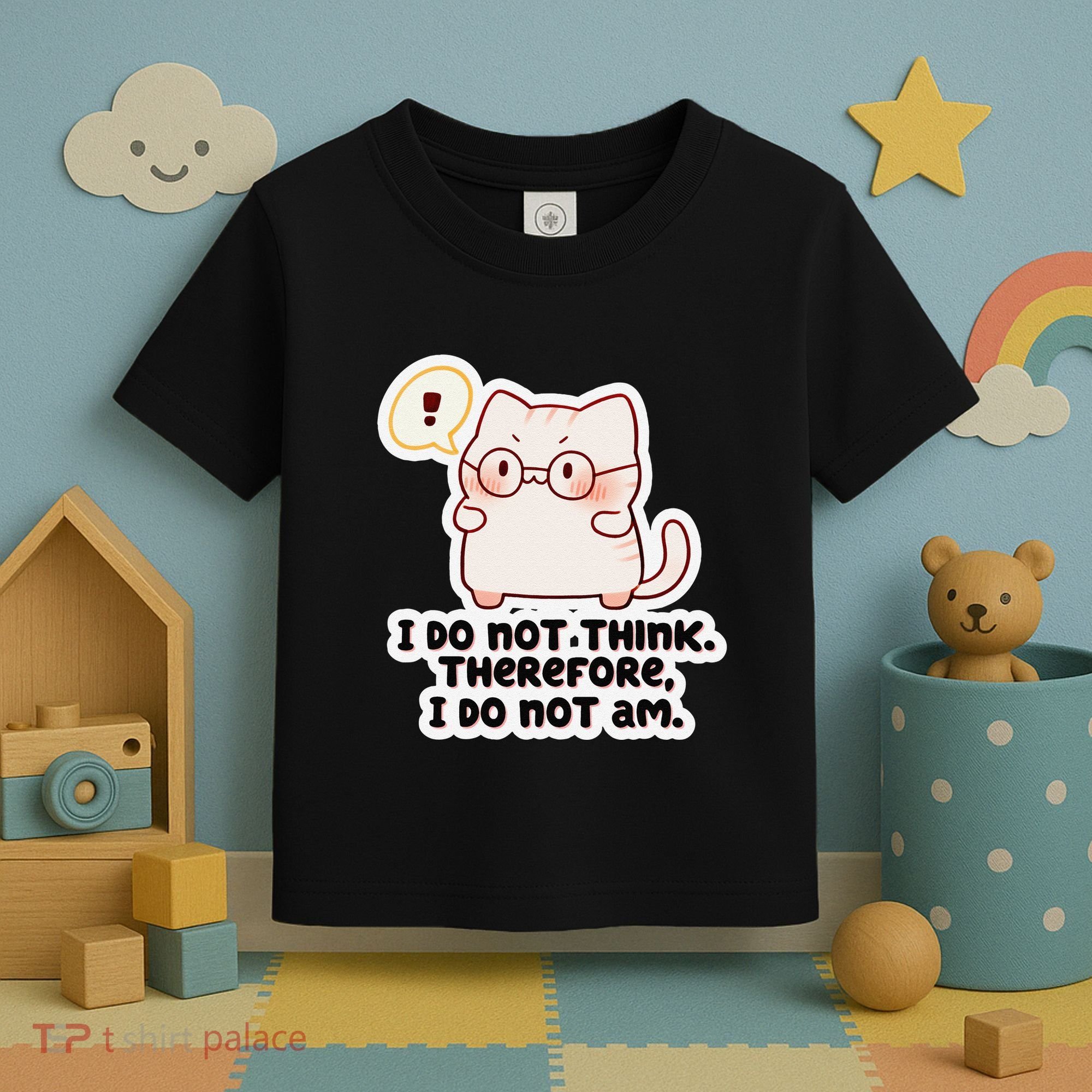 Ellie Furrington I Do Not Think Therefore I Do Not Am. Toddler T-Shirt