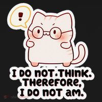 Ellie Furrington I Do Not Think Therefore I Do Not Am. Toddler T-Shirt thumb 4