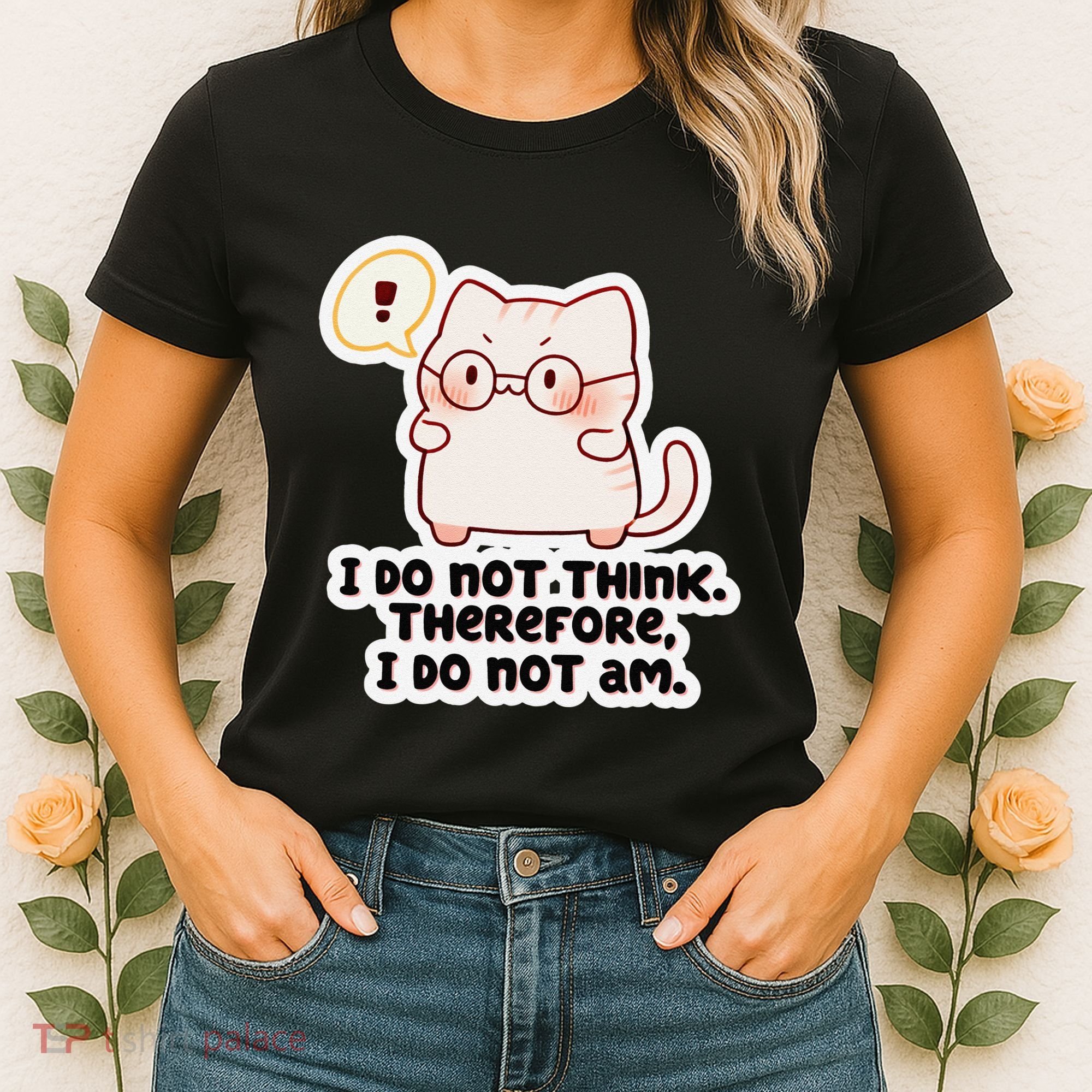 Ellie Furrington I Do Not Think Therefore I Do Not Am. Women's T-Shirt