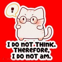 Ellie Furrington I Do Not Think Therefore I Do Not Am. Santa Hat thumb 1
