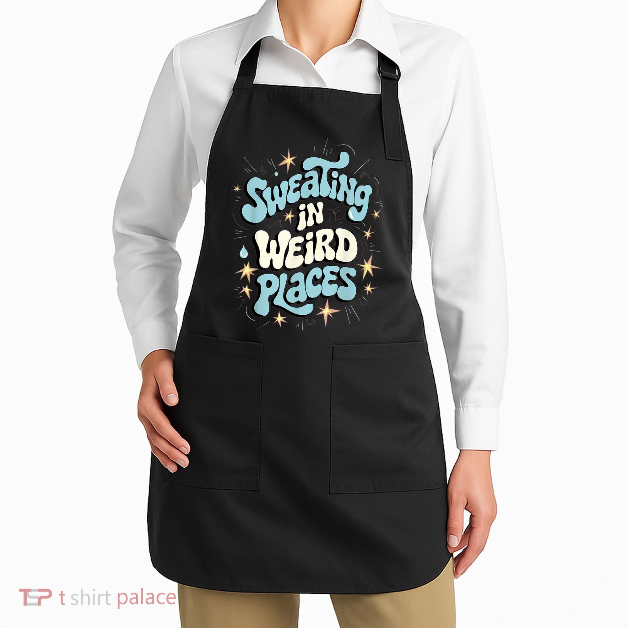 Embarrassing Funny Inappropriate Sweating Adult Humor Apron