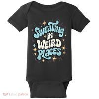 Embarrassing Funny Inappropriate Sweating Adult Humor Baby Bodysuit thumb 0