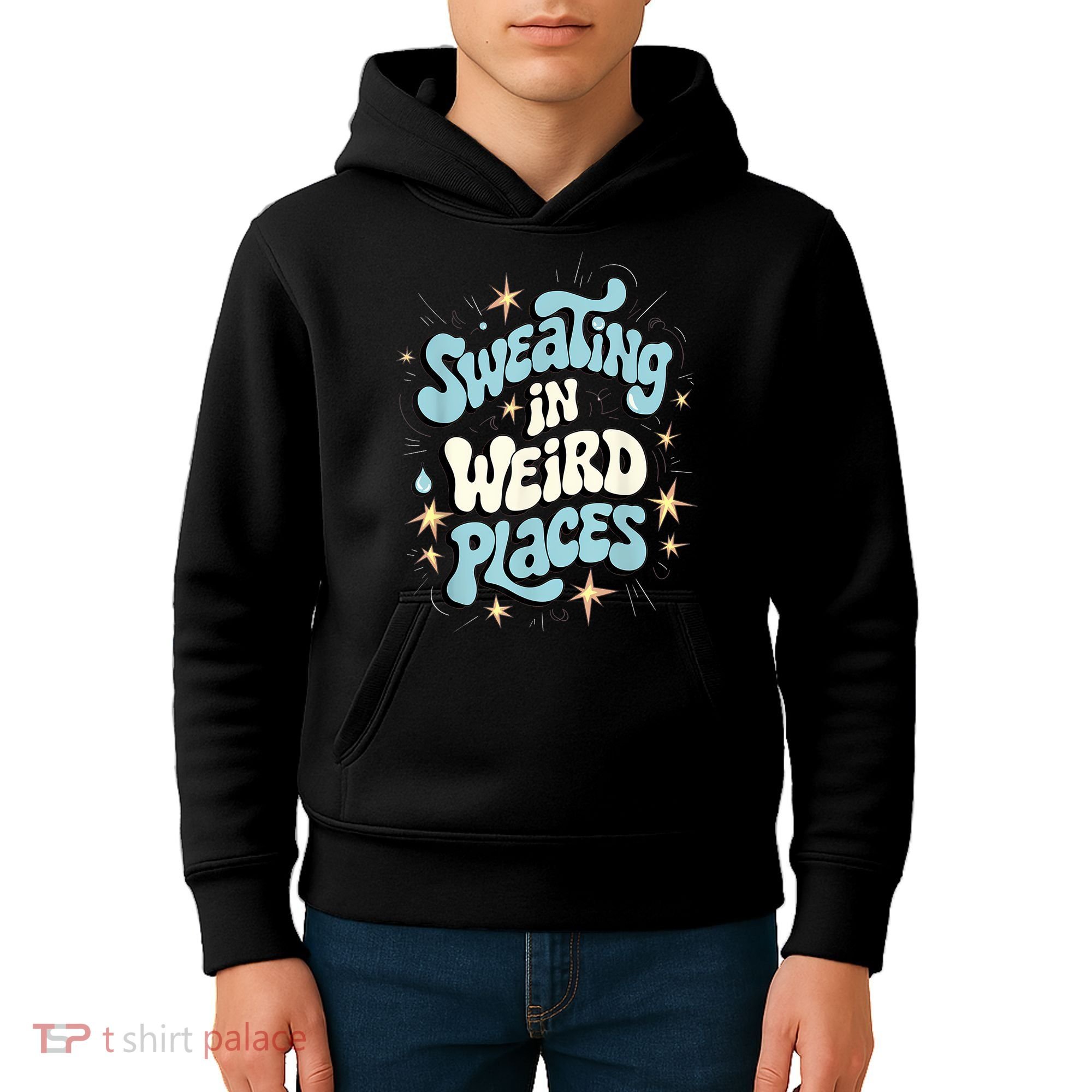 Embarrassing Funny Inappropriate Sweating Adult Humor Kids Hoodie