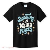 Embarrassing Funny Inappropriate Sweating Adult Humor Kids T-Shirt thumb 0
