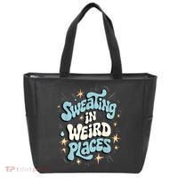 Embarrassing Funny Inappropriate Sweating Adult Humor Tote Bag thumb 0