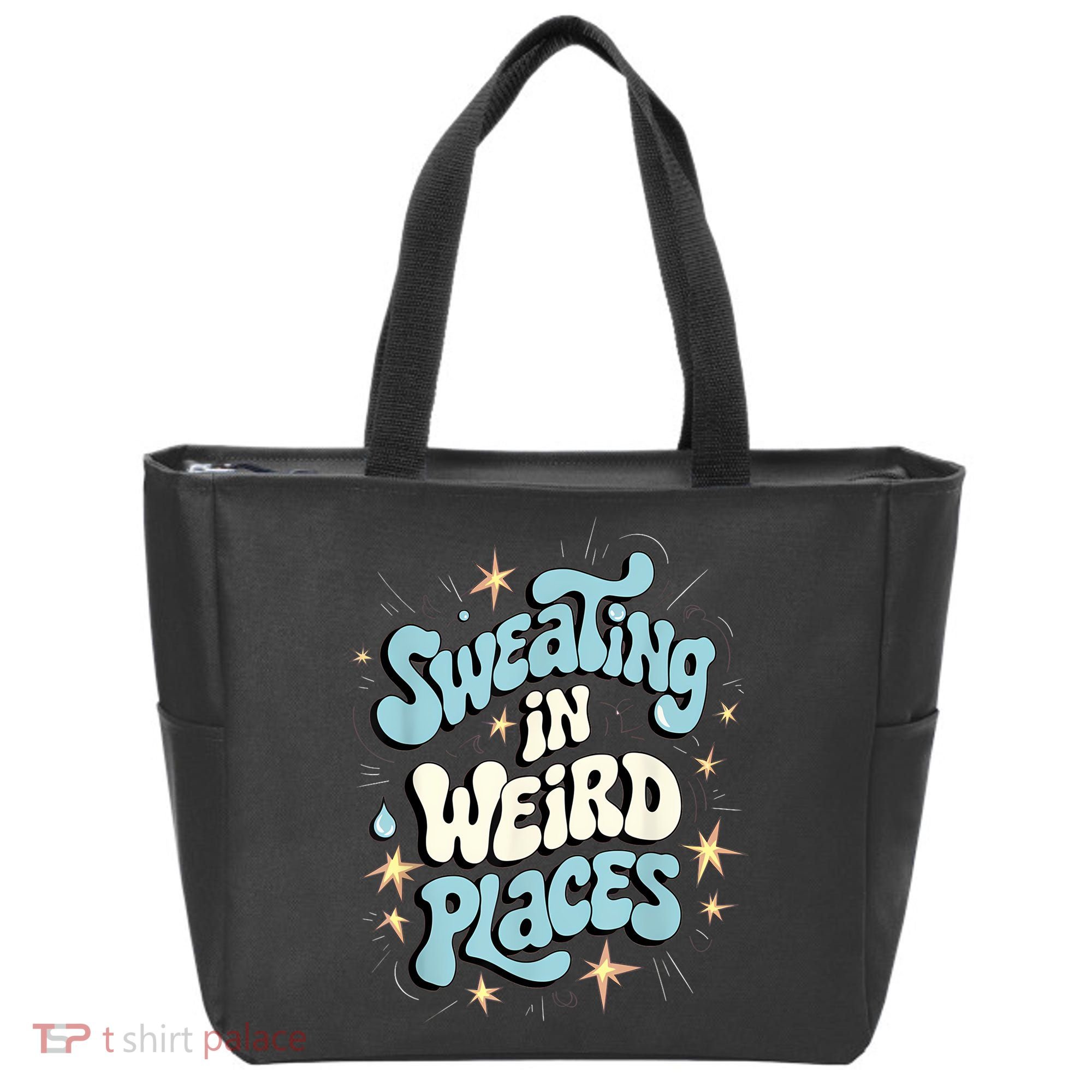 Embarrassing Funny Inappropriate Sweating Adult Humor Tote Bag