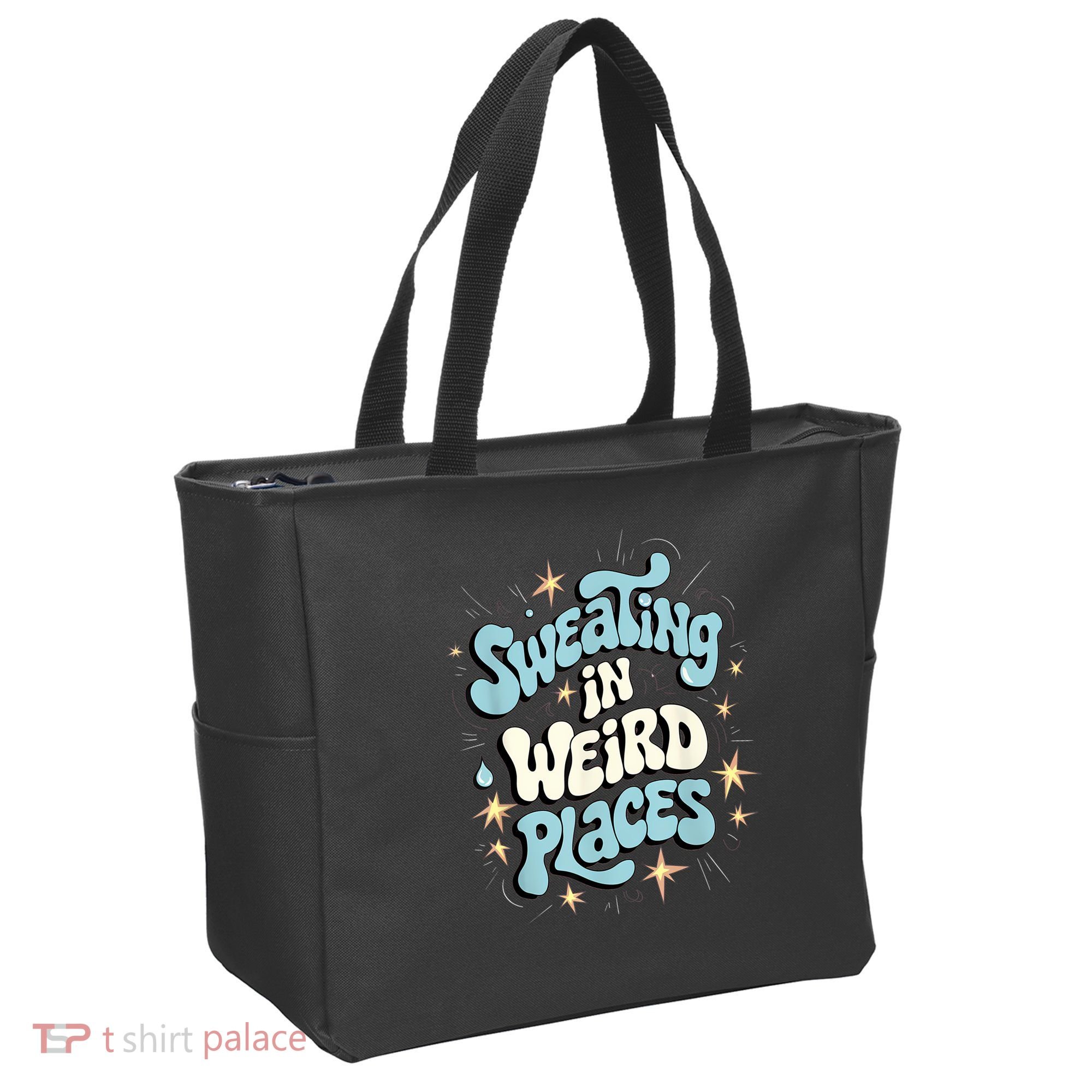 Embarrassing Funny Inappropriate Sweating Adult Humor Tote Bag
