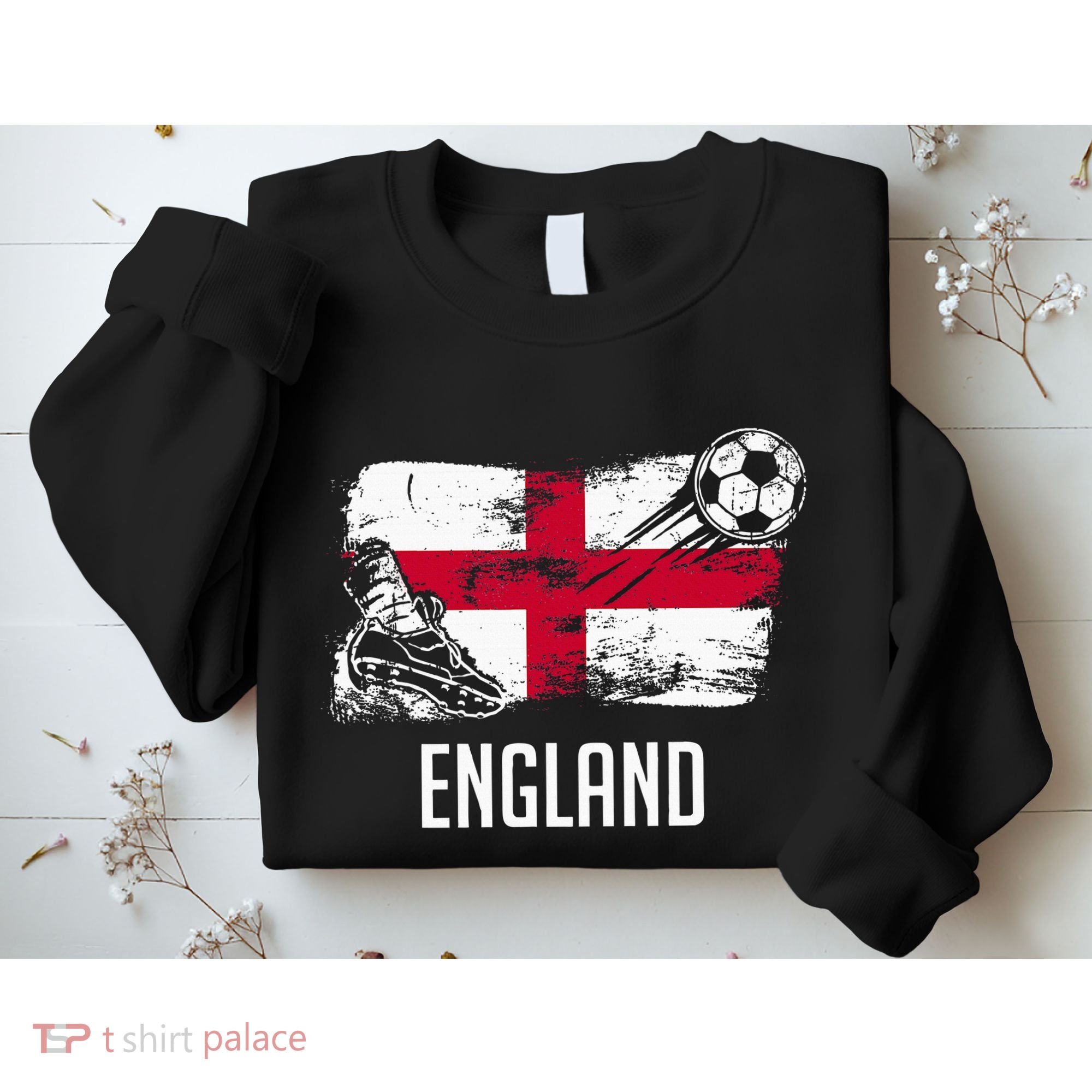 England Flag Jersey England Soccer Team England Sweatshirt