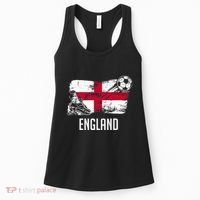 England Flag Jersey England Soccer Team England Women's Tank Top thumb 0