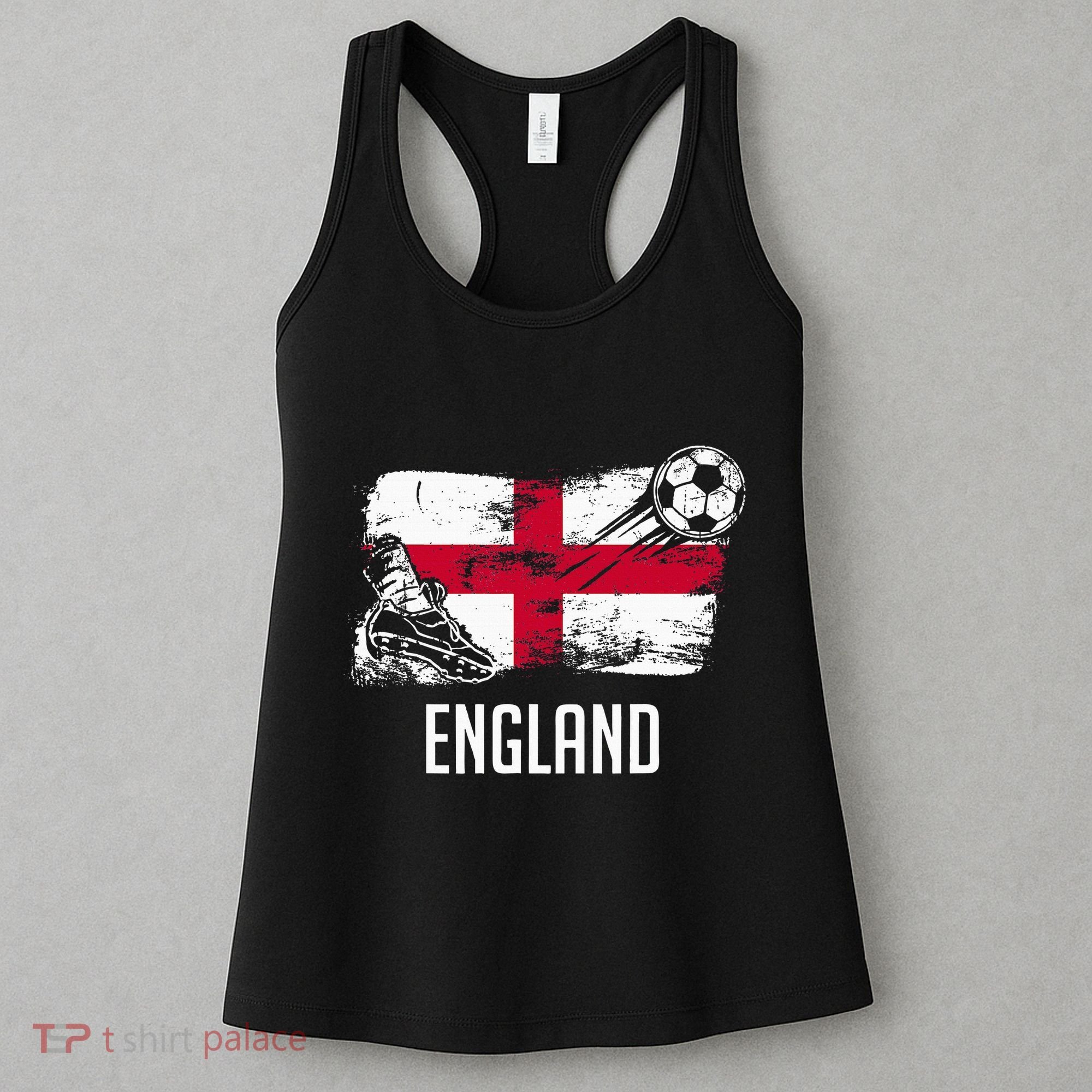 England Flag Jersey England Soccer Team England Women's Tank Top