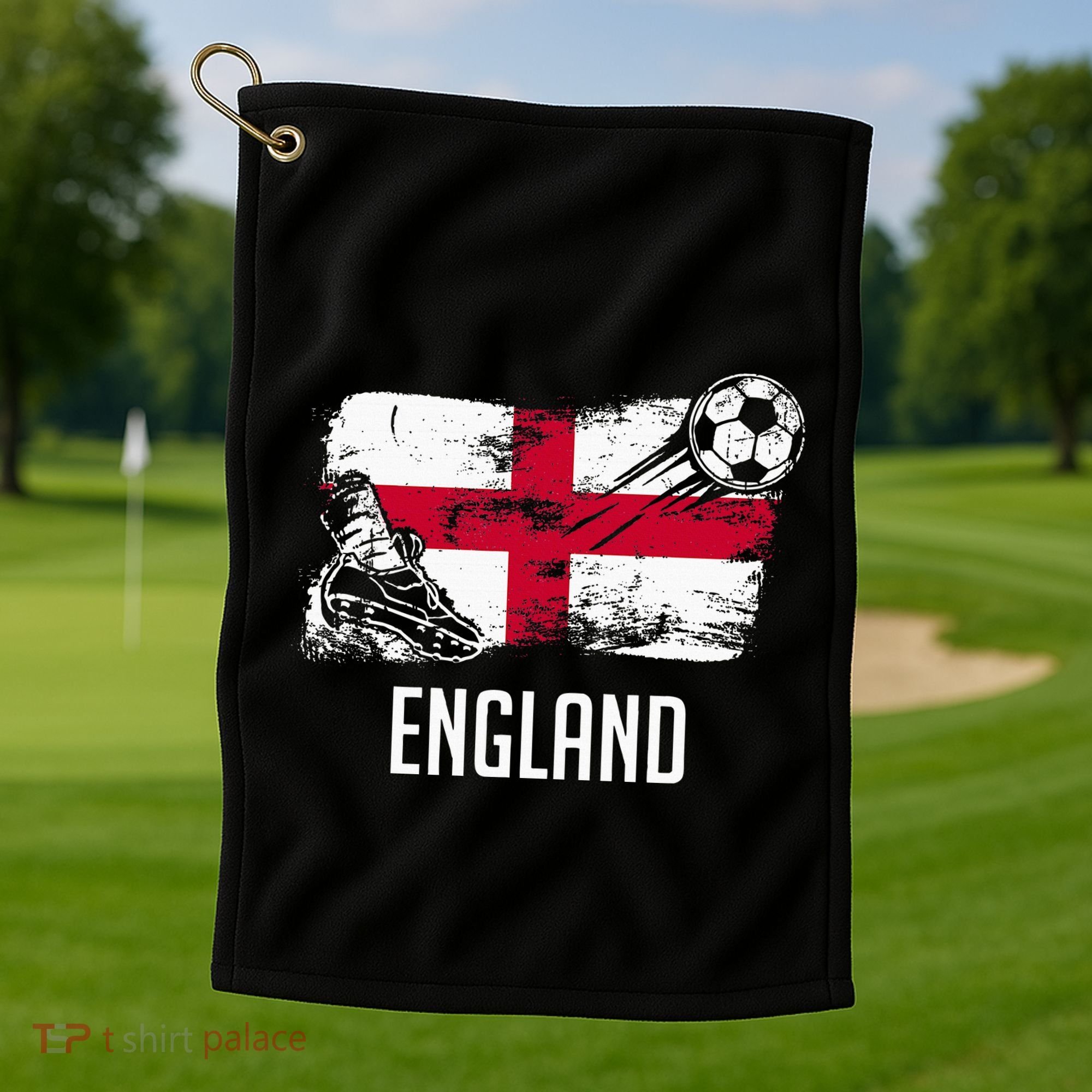 England Flag Jersey England Soccer Team England Golf Towel