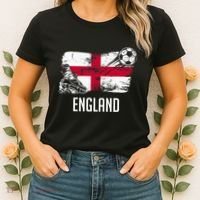 England Flag Jersey England Soccer Team England Women's T-Shirt thumb 2