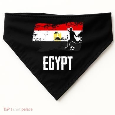 Egypt Flag Jersey Egyptian Soccer Team Egyptian USA-Made Doggie Bandana