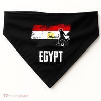 Egypt Flag Jersey Egyptian Soccer Team Egyptian USA-Made Doggie Bandana thumb 0