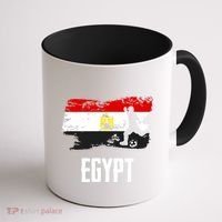 Egypt Flag Jersey Egyptian Soccer Team Egyptian Coffee Mug thumb 1