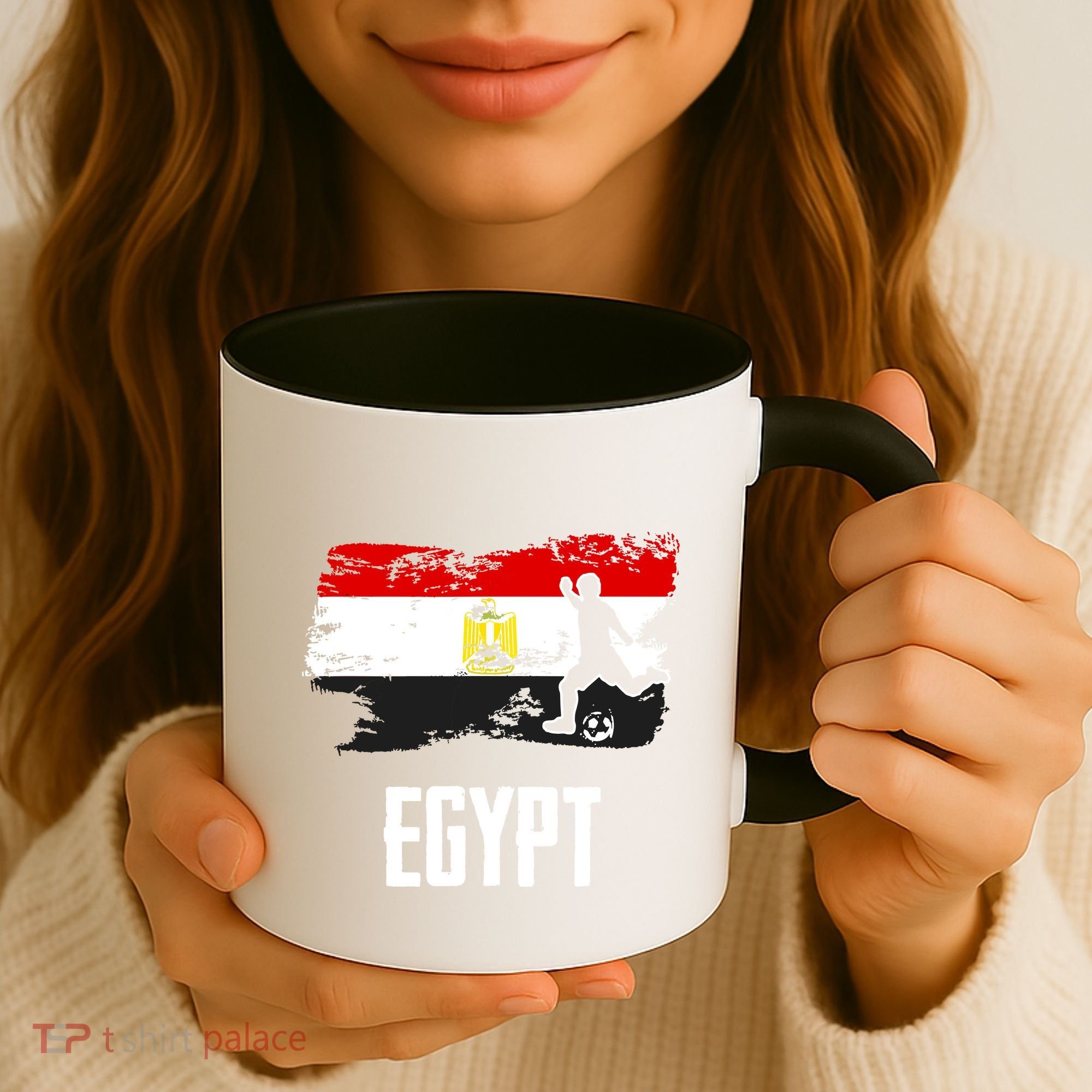 Egypt Flag Jersey Egyptian Soccer Team Egyptian Coffee Mug