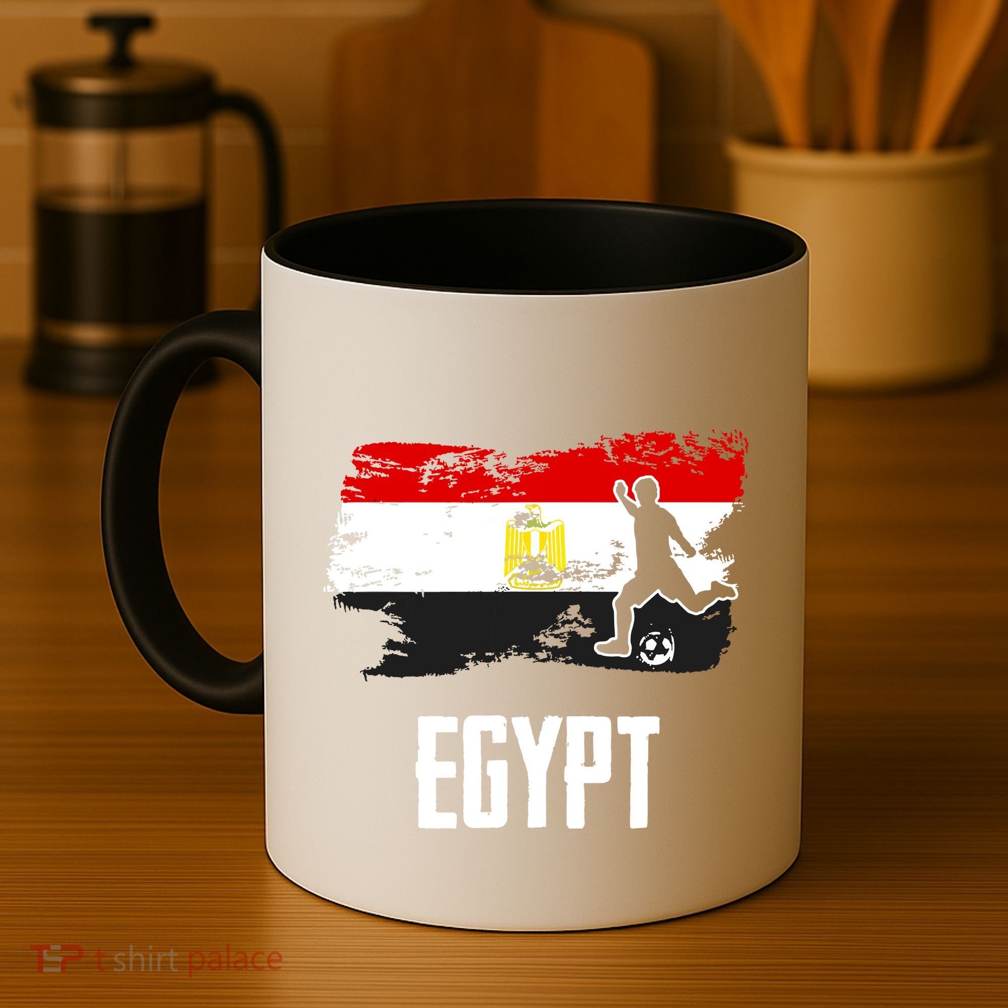 Egypt Flag Jersey Egyptian Soccer Team Egyptian Coffee Mug
