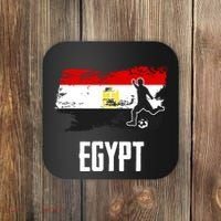 Egypt Flag Jersey Egyptian Soccer Team Egyptian Coaster thumb 0