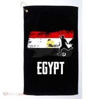 Egypt Flag Jersey Egyptian Soccer Team Egyptian Golf Towel thumb 0