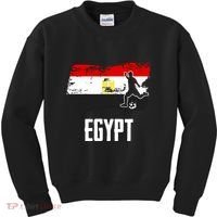 Egypt Flag Jersey Egyptian Soccer Team Egyptian Kids Sweatshirt thumb 0