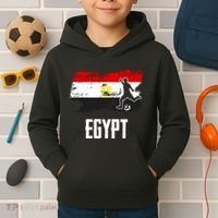 Egypt Flag Jersey Egyptian Soccer Team Egyptian Kids Hoodie thumb 2