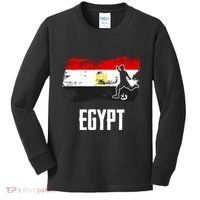 Egypt Flag Jersey Egyptian Soccer Team Egyptian Kids Long Sleeve Shirt thumb 0