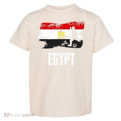 Egypt Flag Jersey Egyptian Soccer Team Egyptian Toddler T-Shirt