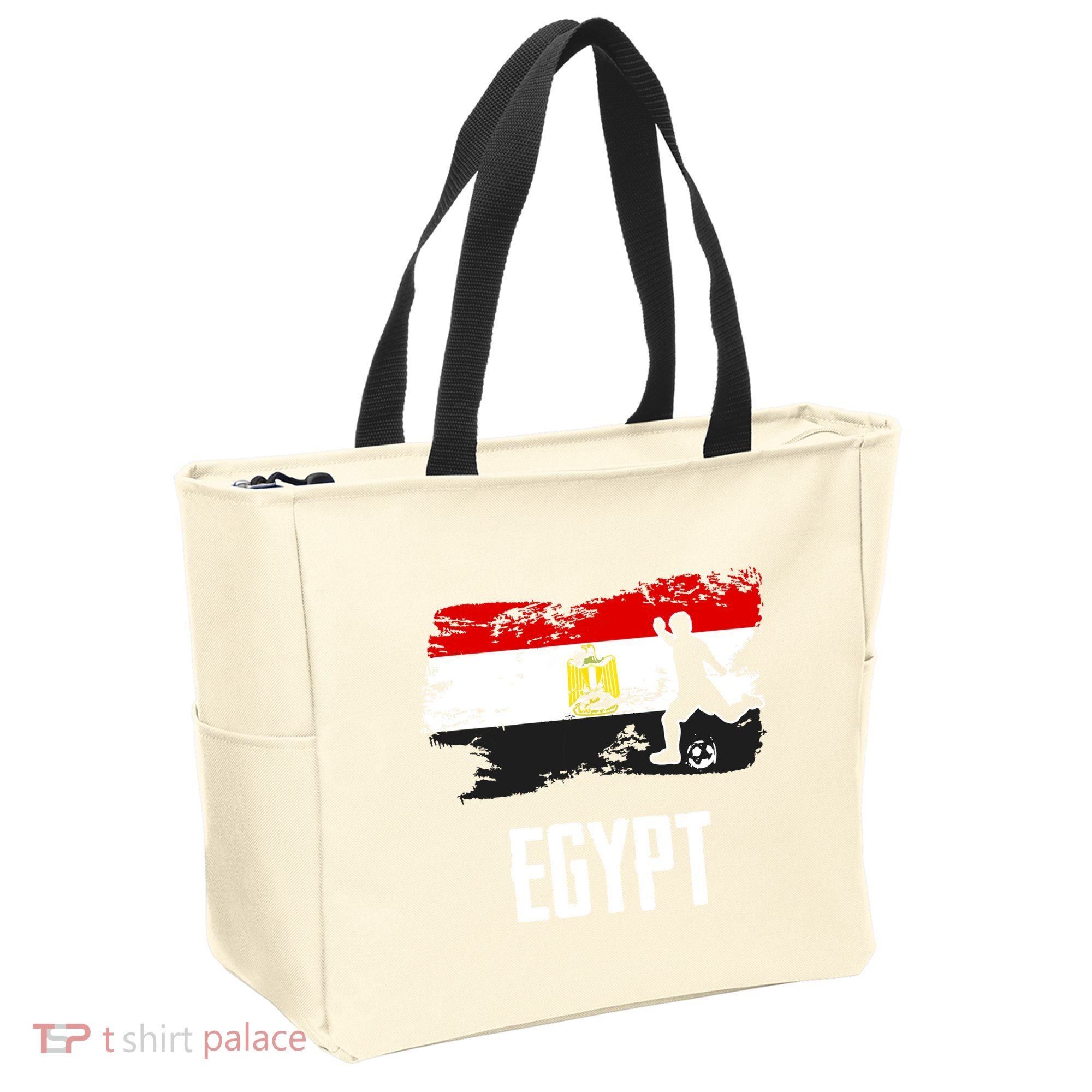 Egypt Flag Jersey Egyptian Soccer Team Egyptian Tote Bag