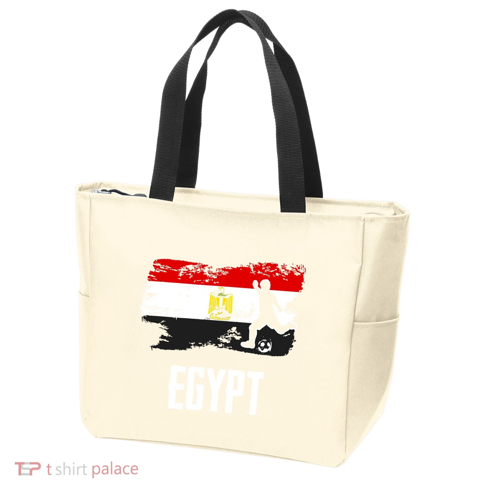 Egypt Flag Jersey Egyptian Soccer Team Egyptian Tote Bag