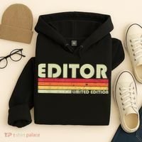 EDITOR Funny Job Title Profession Birthday Worker Idea Hoodie thumb 4