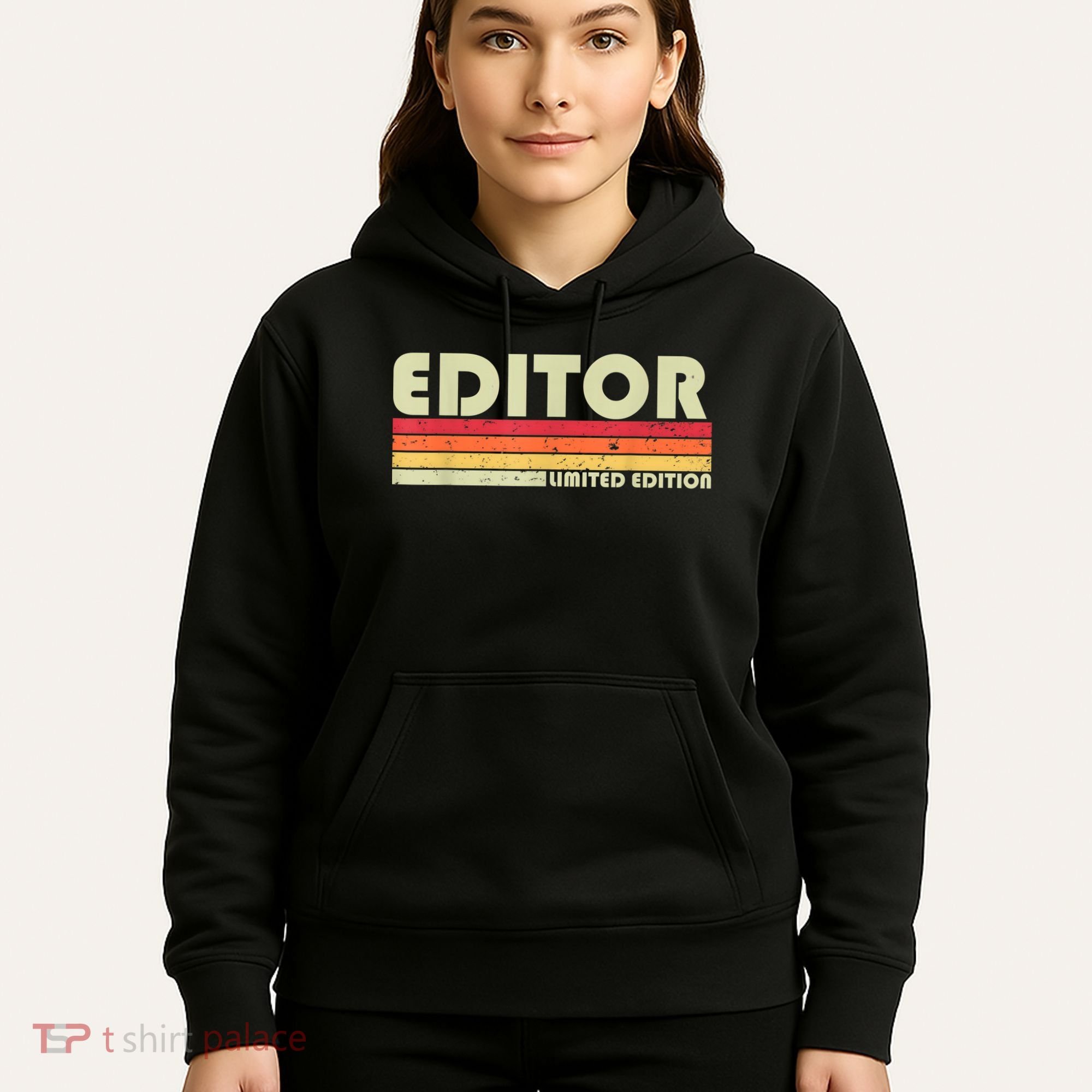 EDITOR Funny Job Title Profession Birthday Worker Idea Hoodie