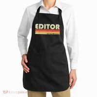 EDITOR Funny Job Title Profession Birthday Worker Idea Apron thumb 2