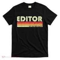EDITOR Funny Job Title Profession Birthday Worker Idea T-Shirt thumb 0