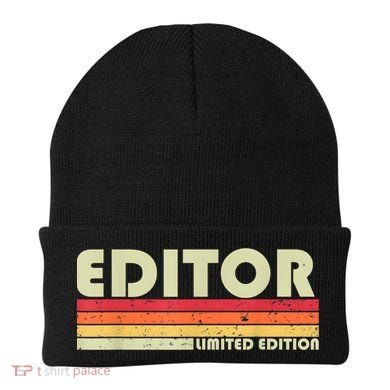 EDITOR Funny Job Title Profession Birthday Worker Idea Beanie