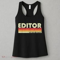 EDITOR Funny Job Title Profession Birthday Worker Idea Women's Tank Top thumb 3