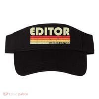 EDITOR Funny Job Title Profession Birthday Worker Idea Visor thumb 0