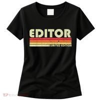 EDITOR Funny Job Title Profession Birthday Worker Idea Women's T-Shirt thumb 0