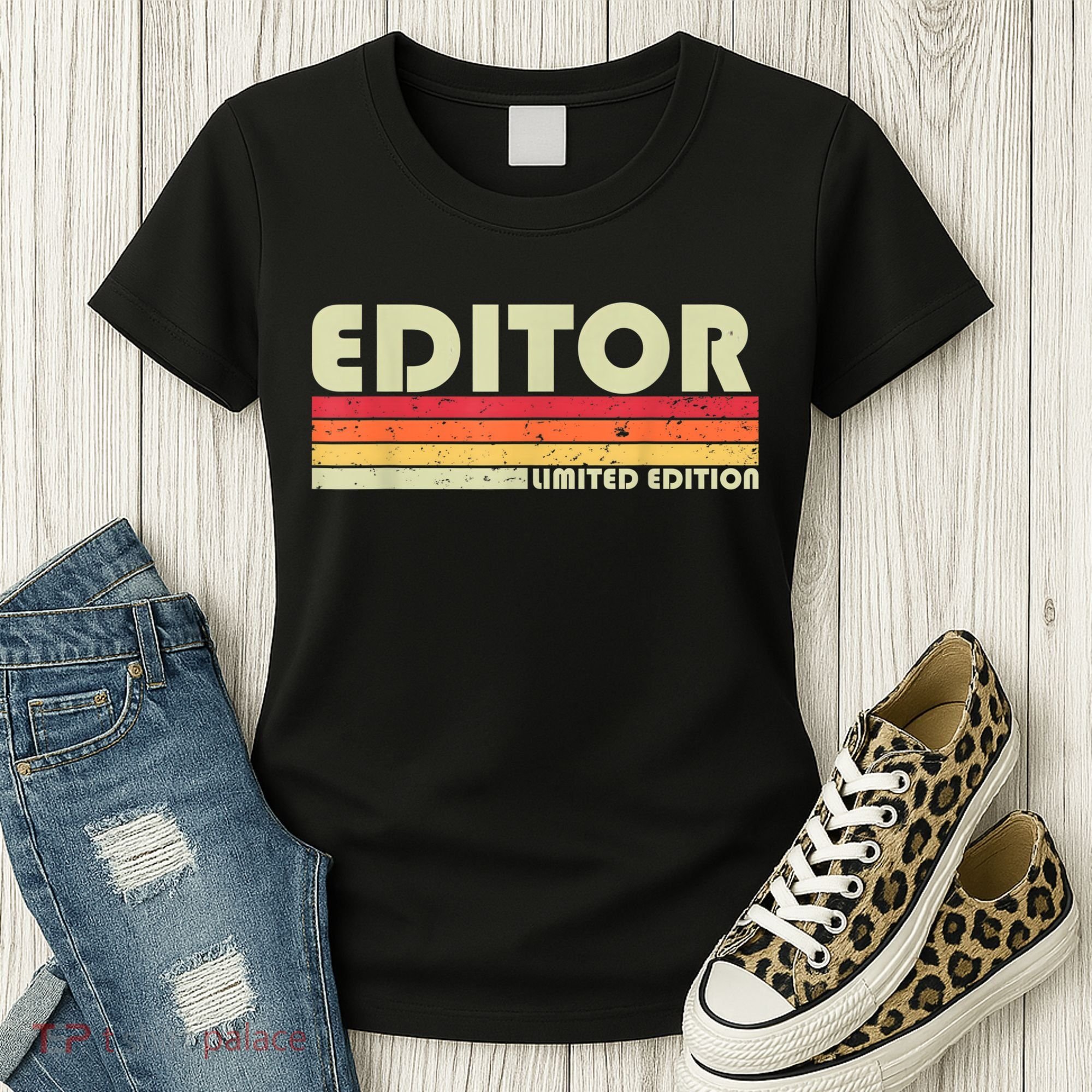 EDITOR Funny Job Title Profession Birthday Worker Idea Women's T-Shirt