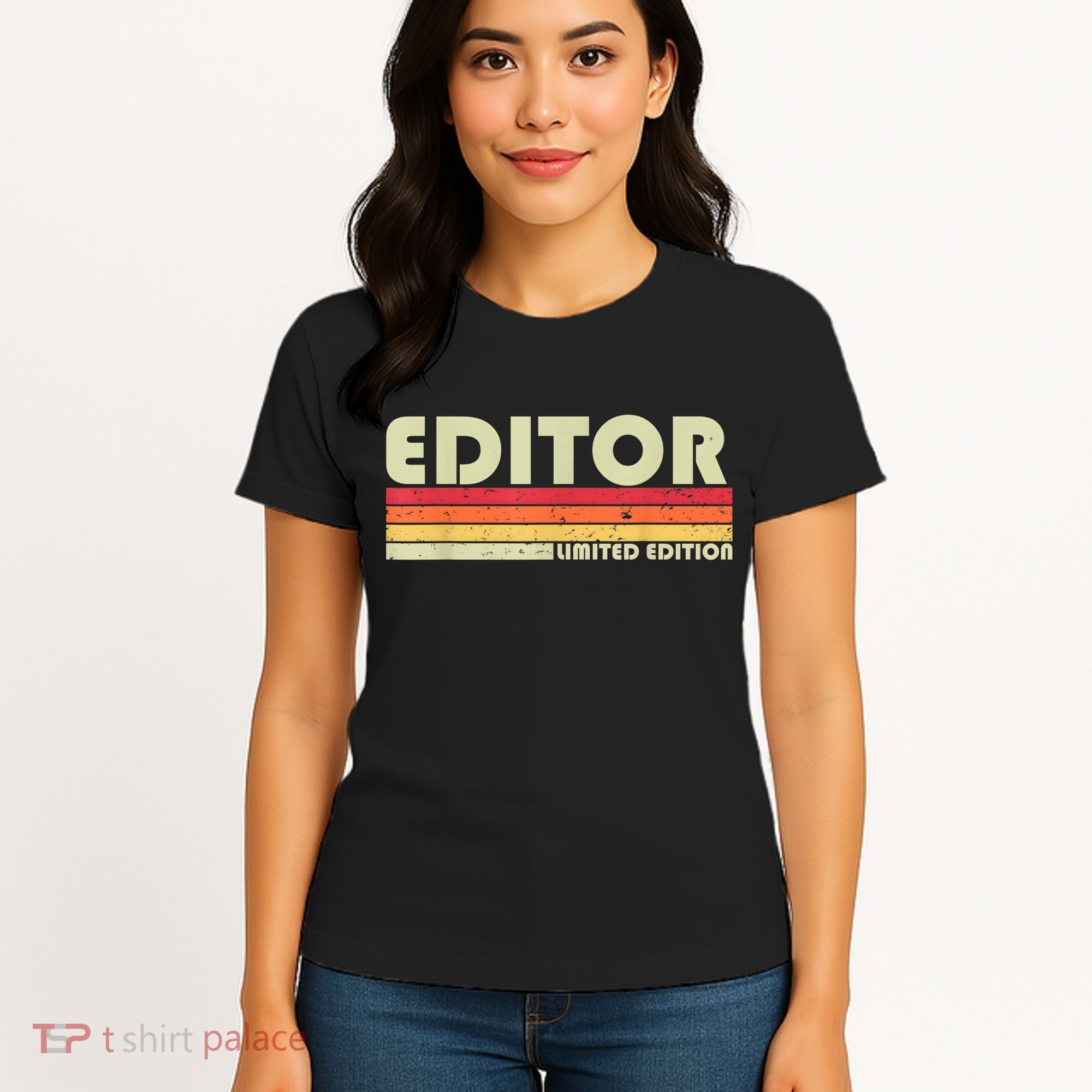 EDITOR Funny Job Title Profession Birthday Worker Idea Women's T-Shirt