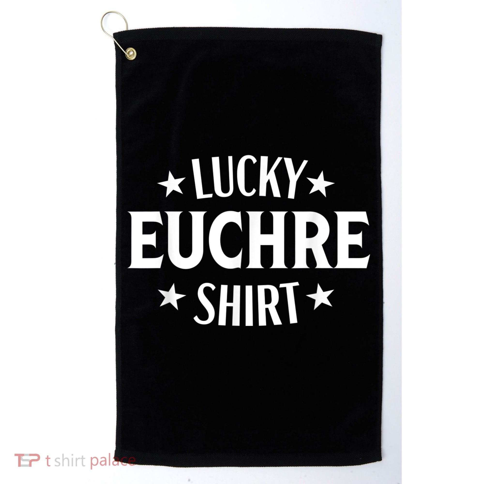 Euchre Funny Lucky Card Game Player Golf Towel