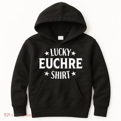 Euchre Funny Lucky Card Game Player Kids Hoodie