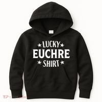 Euchre Funny Lucky Card Game Player Kids Hoodie thumb 0