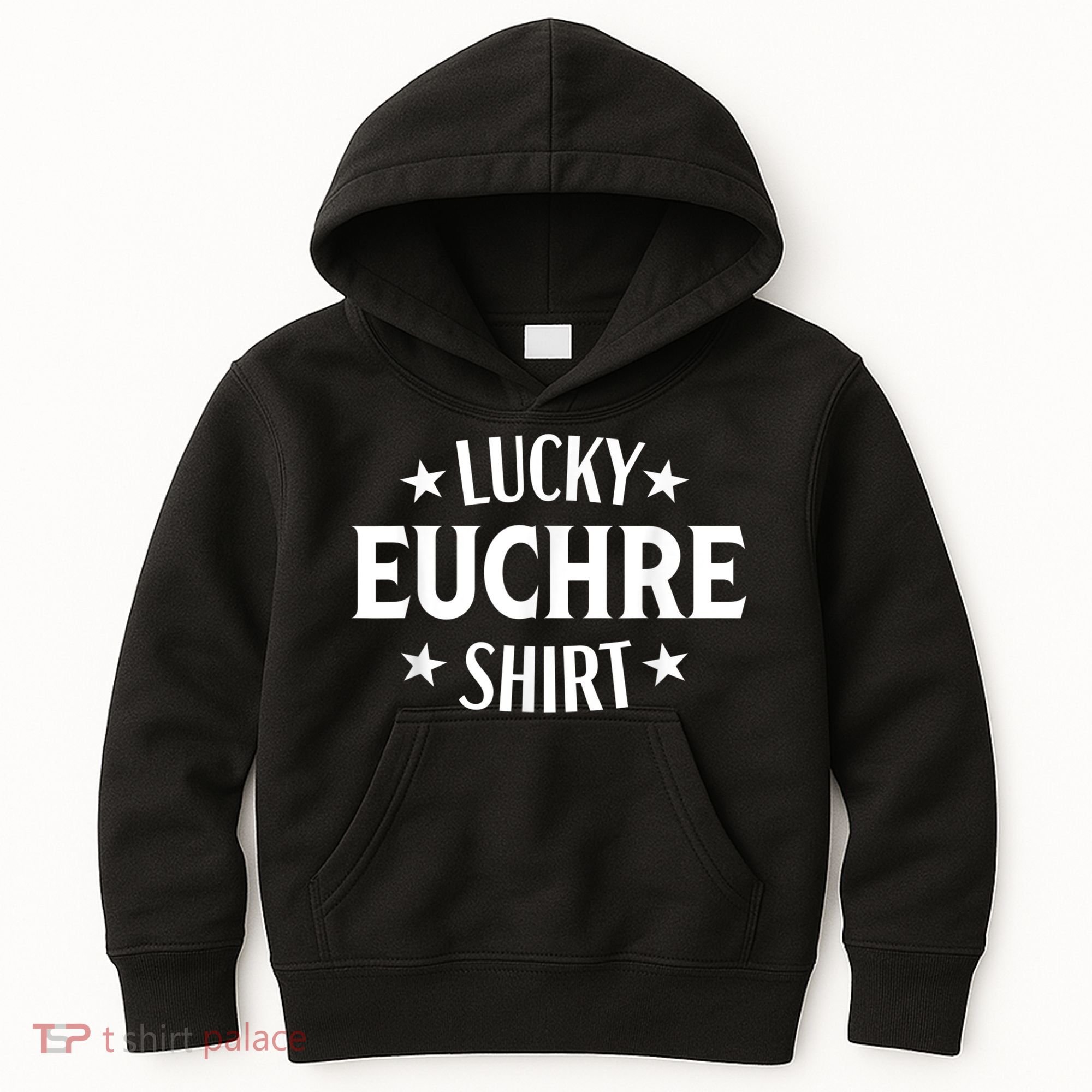 Euchre Funny Lucky Card Game Player Kids Hoodie